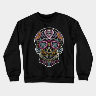 Sugar Skull Rhinestone style Crewneck Sweatshirt